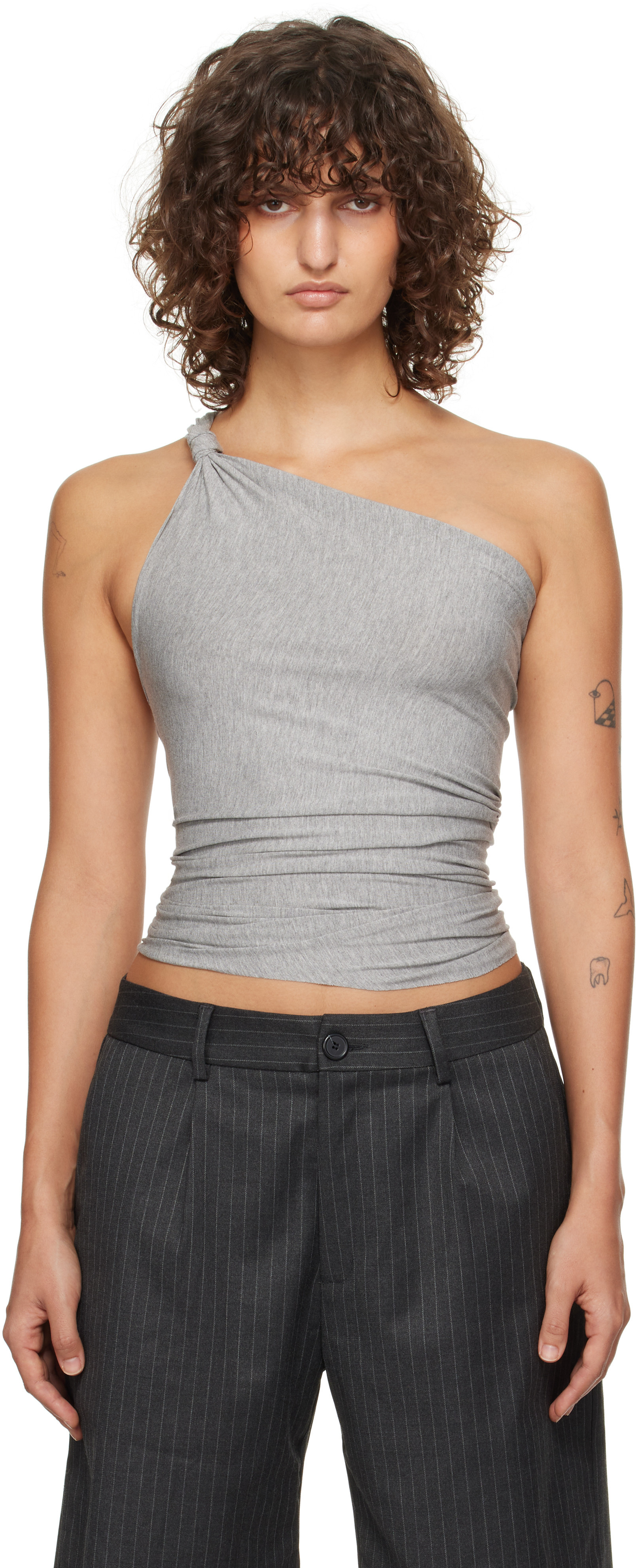 Gimaguas Gray Fiocco Tank Top | SSENSE