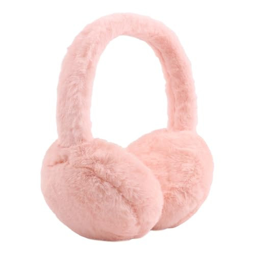 Yuoahcn Toddler Kids Winter Earmuffs Girl Warm Ear Muffs Baby Girls Plush Ear Warmers Cute Ear Covers Headband 3-8Y (Pink-Foldable) | Amazon (US)