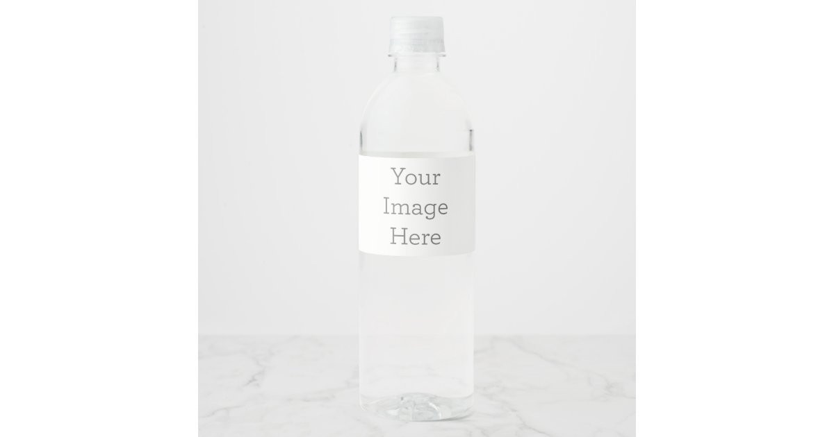 Create Your Own Water Bottle Label (8" x 2.125") | Zazzle | Zazzle