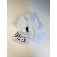 Any Name, Rae Dunn Inspired Hair Bow, Monogram, Custom Boutique, Gift Idea, Personalized Girls, Teen | Etsy (US)