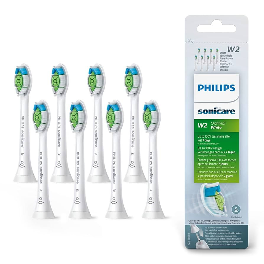 Philips Sonicare Optimal Whitening White BrushSync Heads (Compatible with All Philips Sonicare Ha... | Amazon (US)