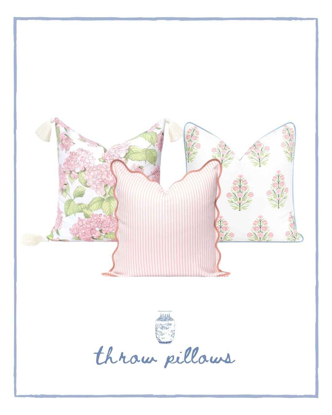 A curated trio of pink pillows for your home decor!

#pillows #throw pillows #home #home decor

@ltk 

#LTKHome