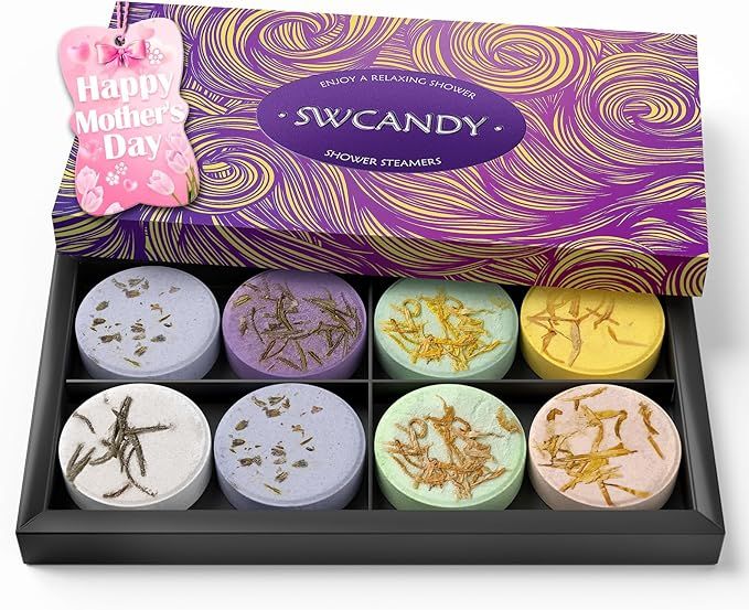 Shower Steamers Aromatherapy Birthday Gifts for Women - SWCANDY 8 Pcs Bath Bombs Gifts for Women,... | Amazon (US)