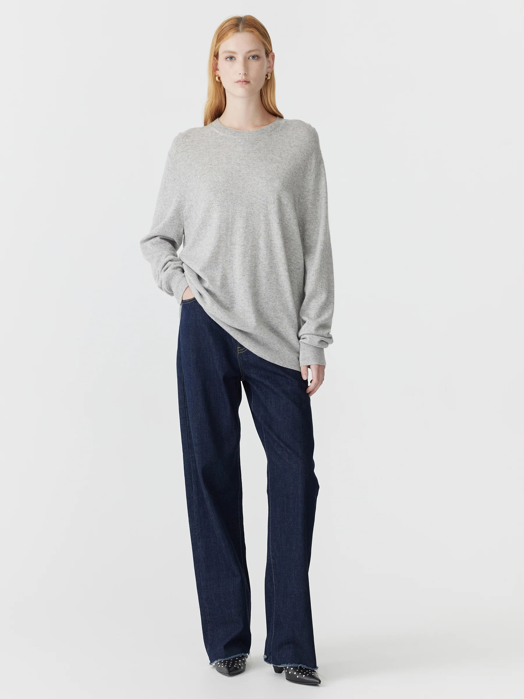 Oversized Crew Neck Knit | Bassike