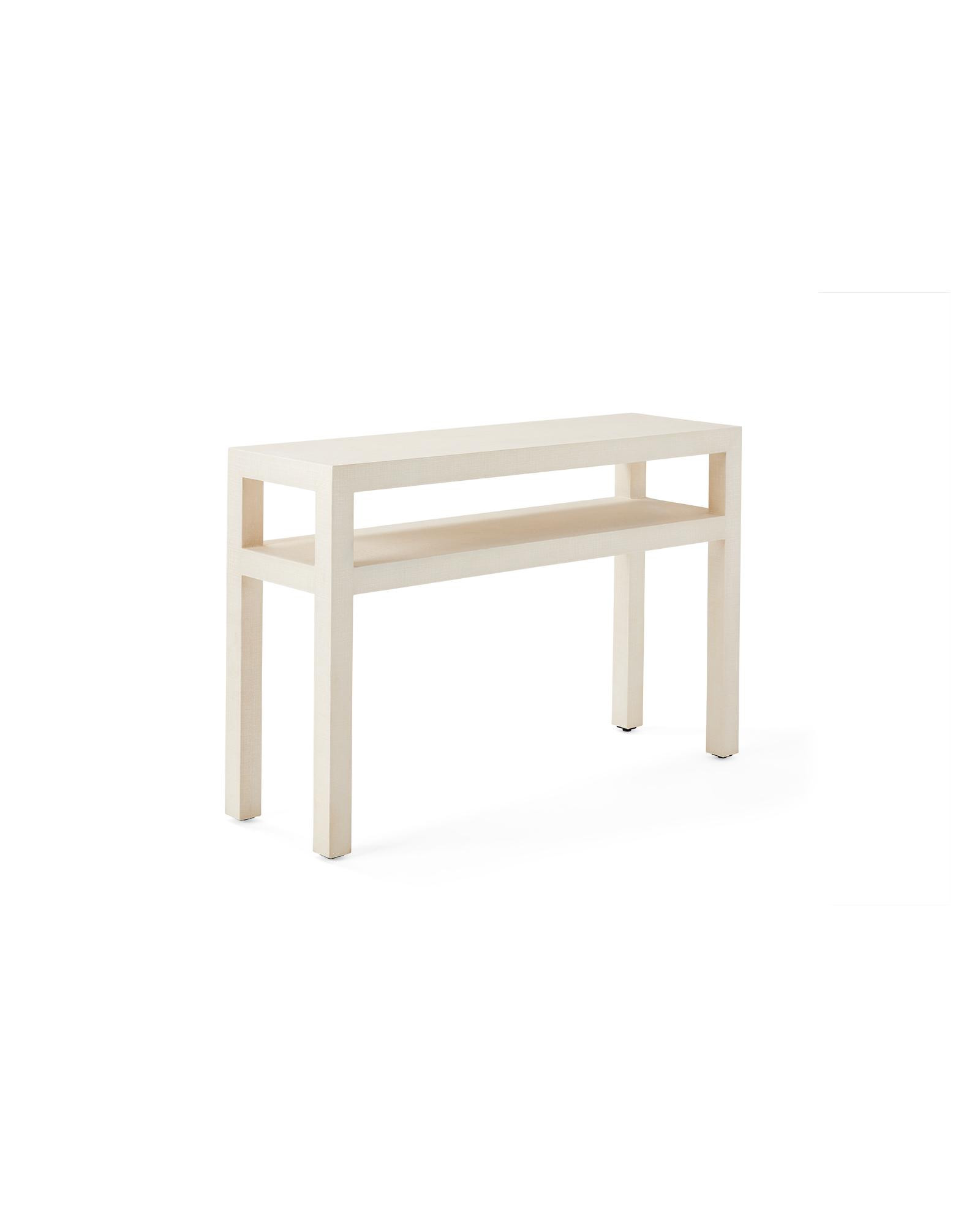 Serena & Lily Driftway Console Chalk Linen | Serena and Lily