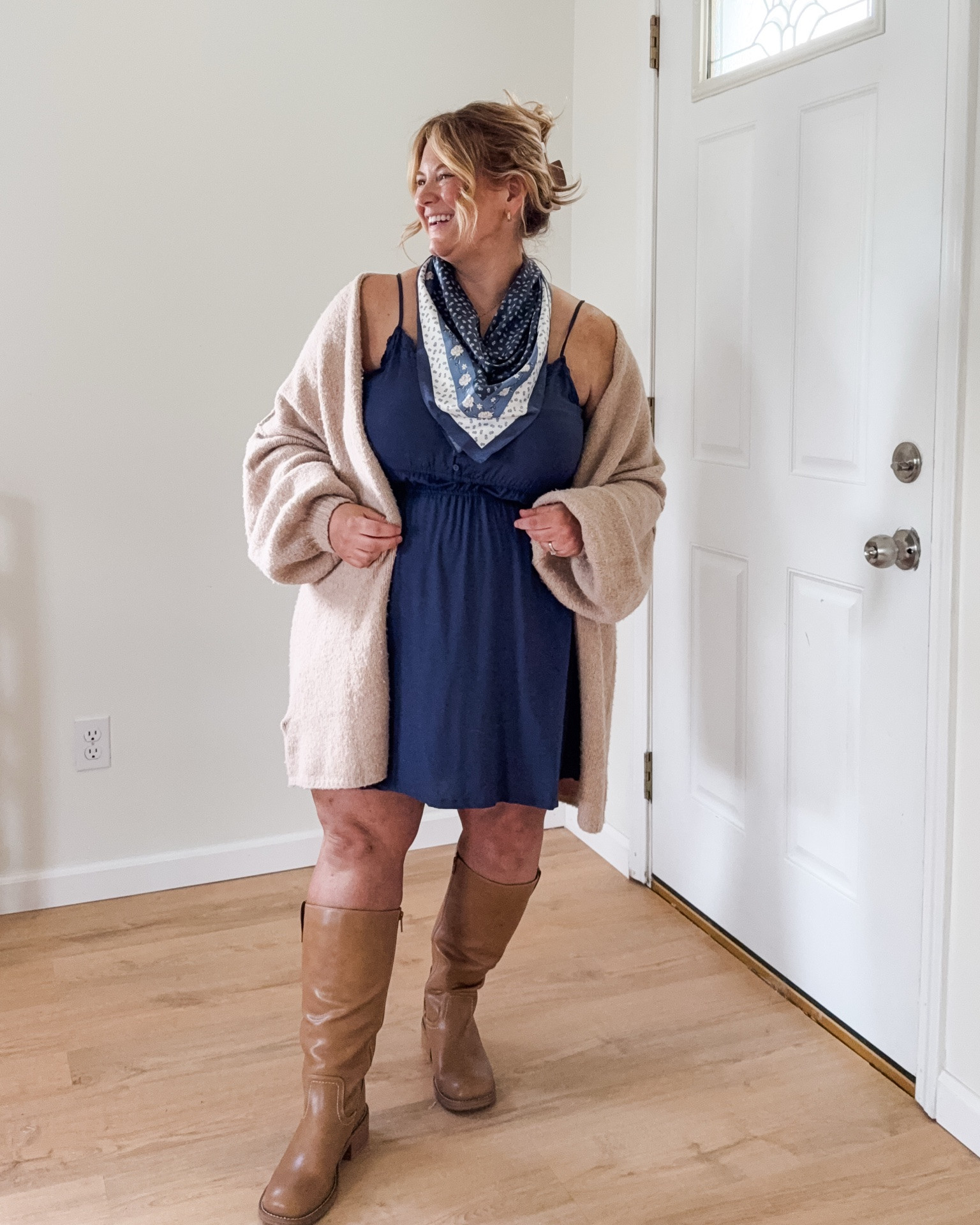 Date night dress - summer to Fall. Wearing an XL petite in the dress! Currently on sale!

#LTKMidsize #LTKBump #LTKSaleAlert