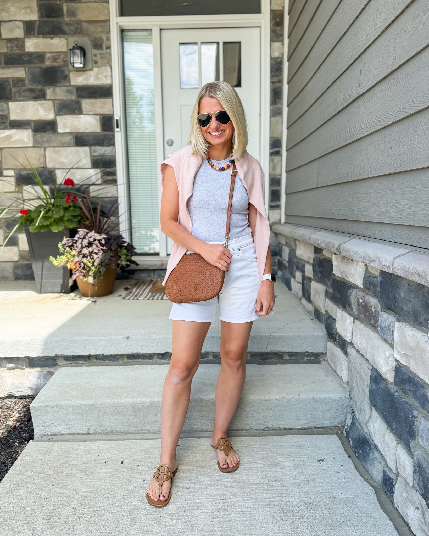 What I wore this week! 
Tank- small
Shorts- 25
Cardigan- small

#LTKOver40 #LTKPetite #LTKootd
