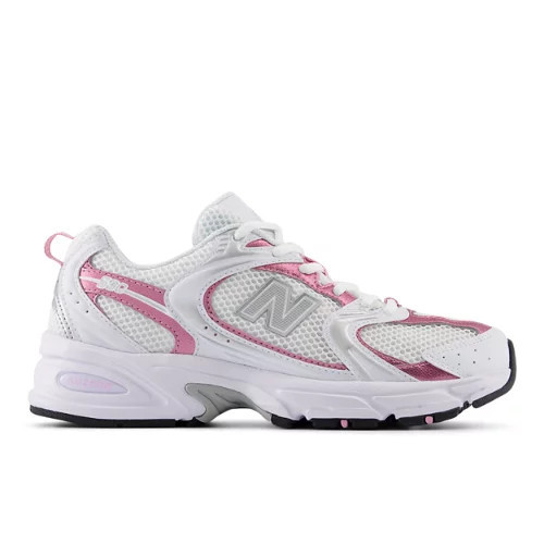 New Balance Unisex 530 Sneakers - White/Pink/Grey (Size 5.5) | New Balance Athletics, Inc.