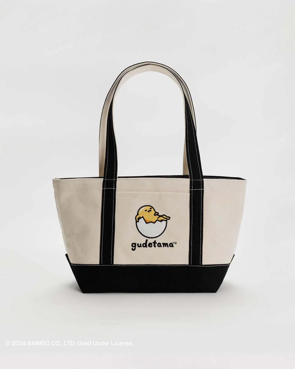 Small Heavyweight Canvas Tote - Embroidered Gudetama | ban.do