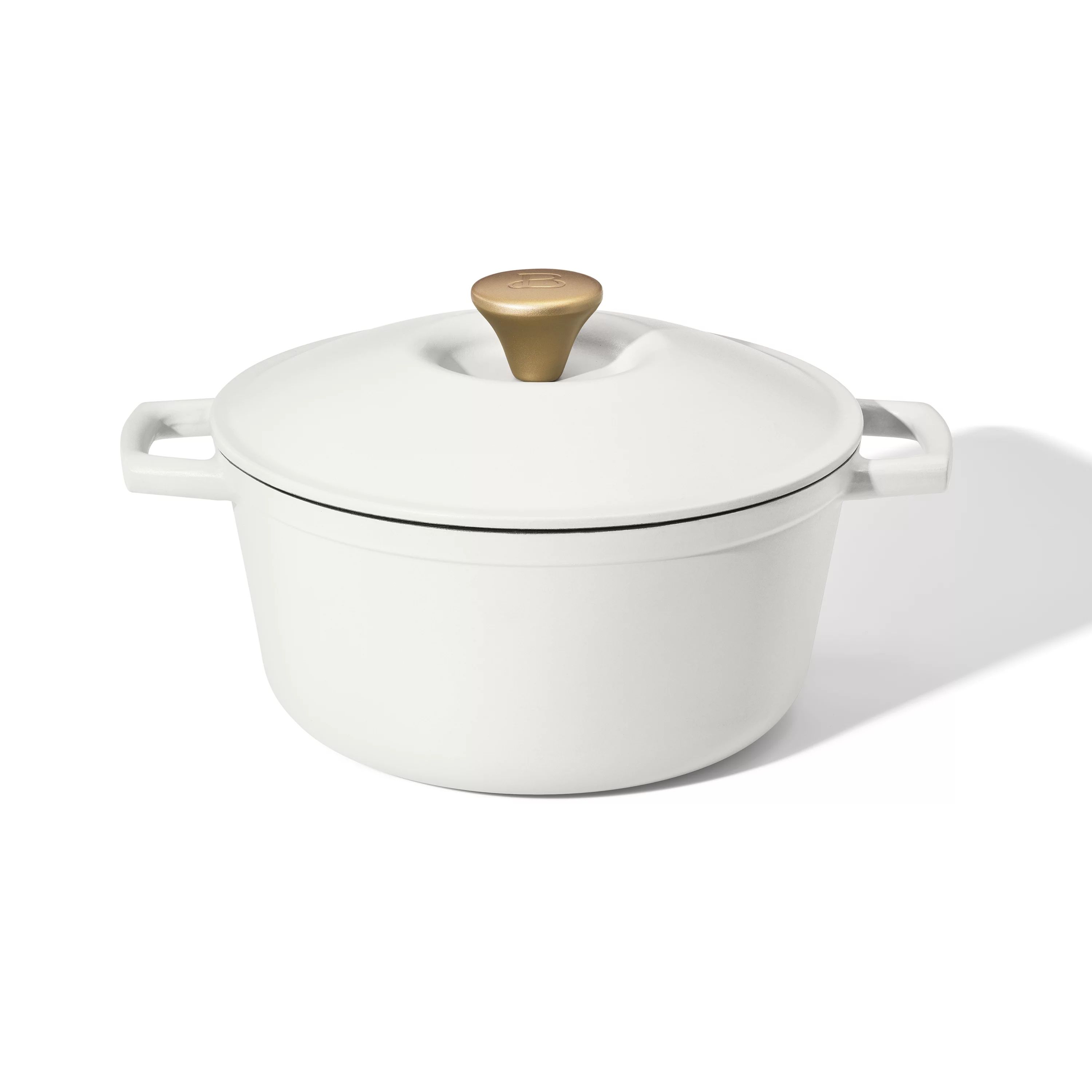Beautiful 5 Quart Cast Iron Round Dutch Oven, White Icing by Drew Barrymore | Walmart (US)