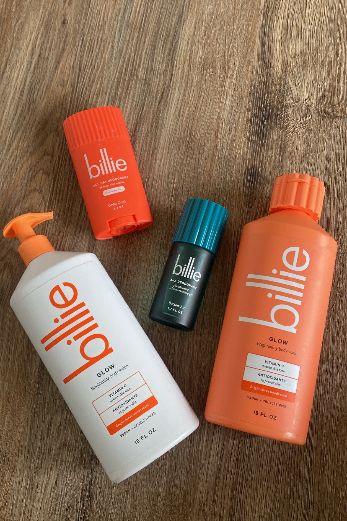 Billie Bath wash and Aluminum Free Deodorant 

#LTKfindsunder50 #LTKbeauty