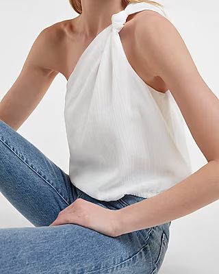 Knotted One Shoulder Tank | Express