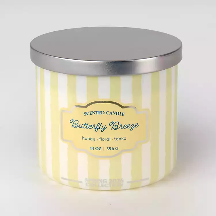 New! Butterfly Breeze 3-Wick Jar Candle | Kirklands
