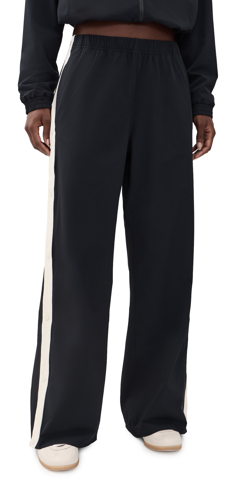 Splits59 Jordan Nylon Twill Tearaway Pants Black/Creme L | Shopbop