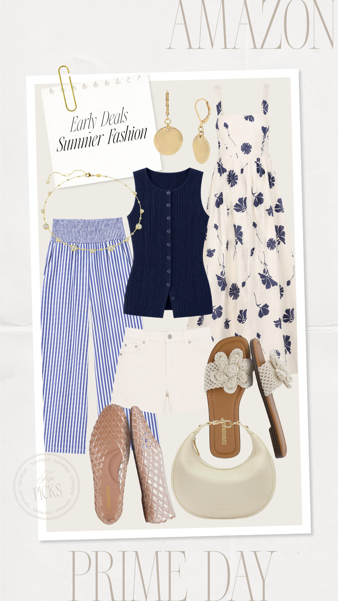 Early Amazon Prime Day Deals! Sharing some of my favorite fashion finds!


summer style, summer fashion, summer looks, summer outfit, summer pants, lounge pants, striped pants, blue pants, vacation pants, navy top, sleeveless top, knit top, white shorts, denim shorts, jelly shoes, jelly flats, jellies, crochet sandals, summer shoes, summer footwear, slides, neutral sandals, white dress, floral dress, white and blue dress, gold earrings, white handbag, neutral handbag, bracelet
 

 #LTKgrwm #LTKootd #LTKSaleAlert