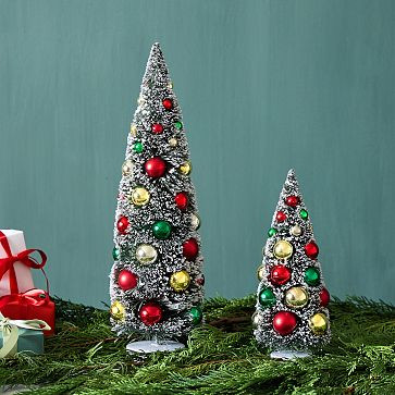 Bottlebrush Ornament Trees | West Elm | West Elm (US)