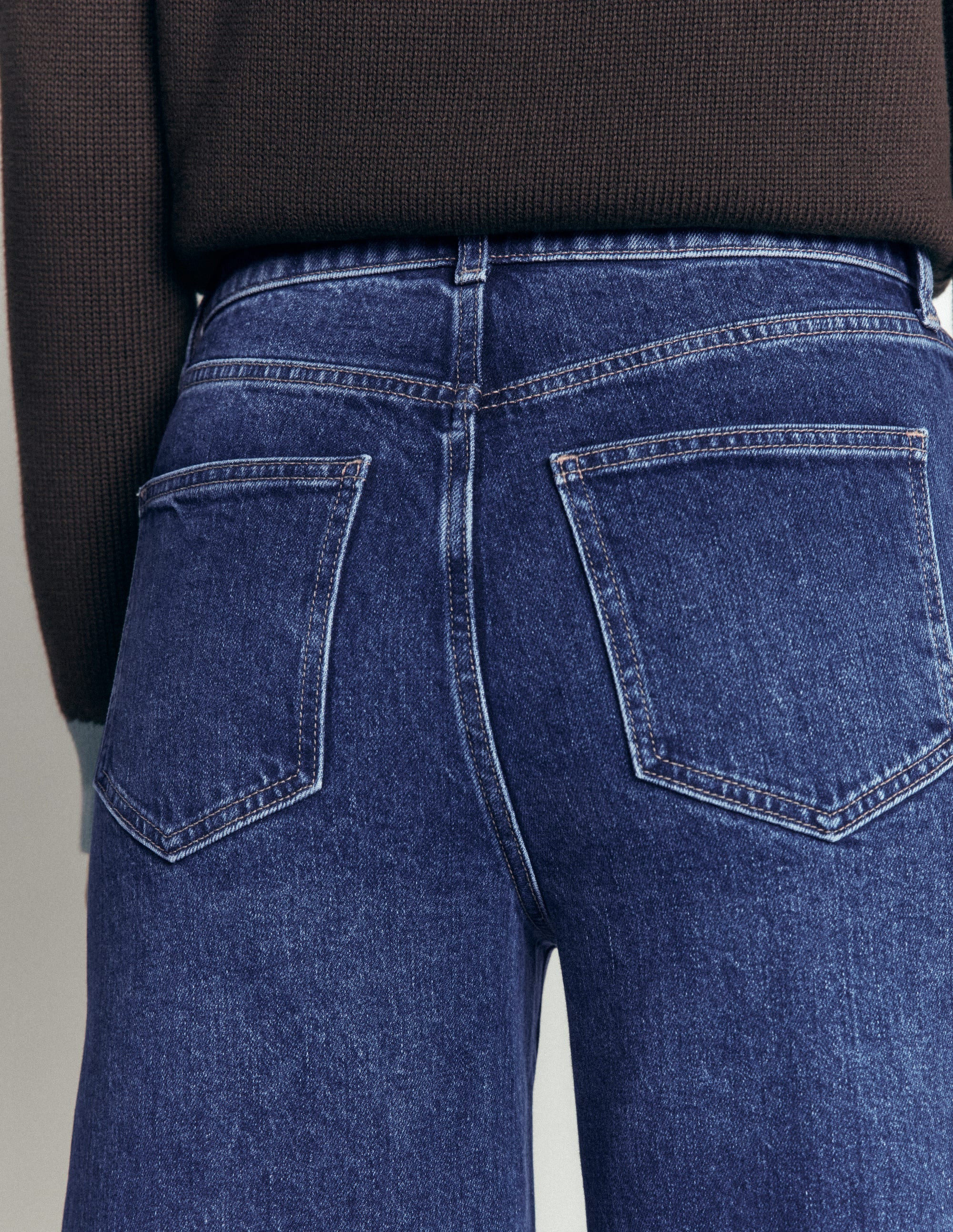 High Rise Wide Leg Jeans-Indigo Rinse | Boden UK