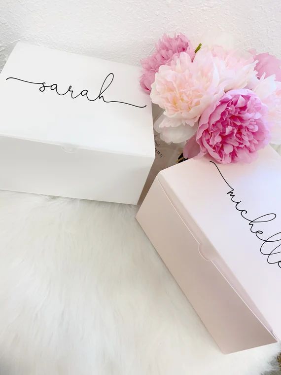 Bridesmaid Proposal Boxes Gift Boxes With Names Will You Be - Etsy | Etsy (US)