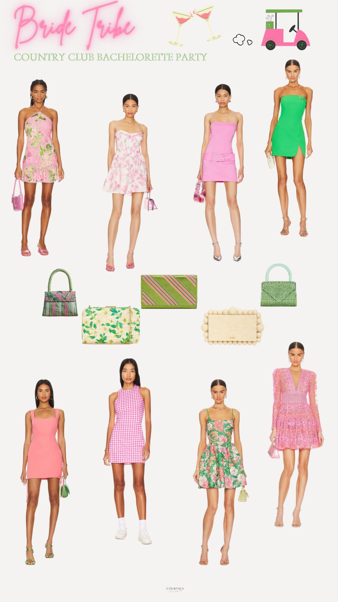 Invited to a country club themed bachelorette party? Here’s your dress inspo🩷🌴✨ #countryclubbachelorette #preppystyle

#LTKwedding #LTKitbag #LTKstyletip