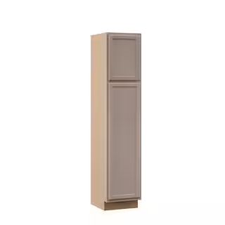 Hampton Bay Hampton Unfinished Recessed Panel Stock Assembled Pantry Kitchen Cabinet (18 in. x 84... | The Home Depot