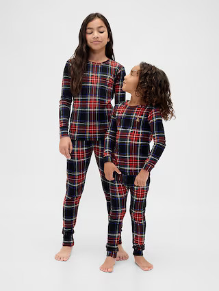 Kids & Baby Organic Brushed Cotton Holiday PJ Set | Gap (US)