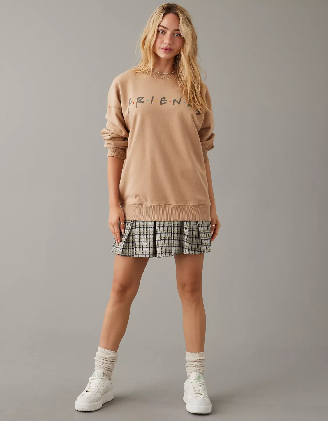 AE Oversized Friends Graphic Sweatshirt | American Eagle Outfitters (US & CA)