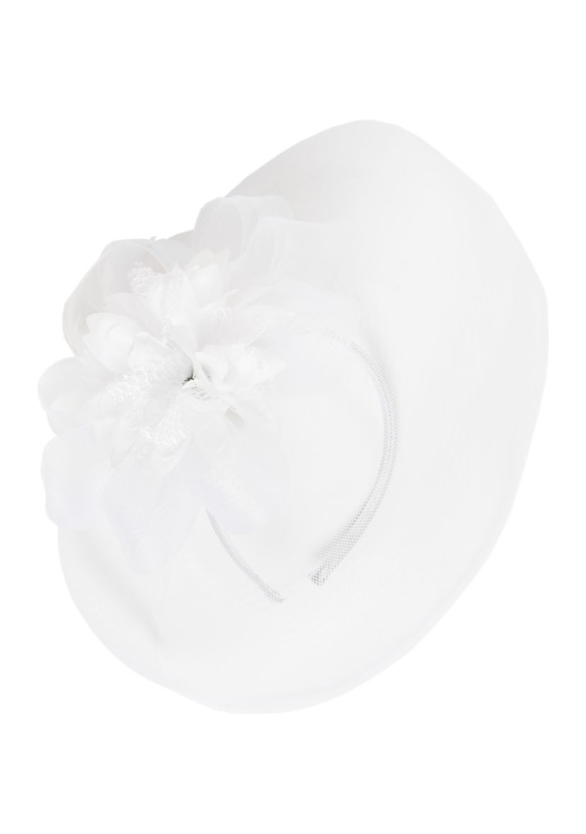 Mesh Disc Fascinator with Floral Trim | Belk