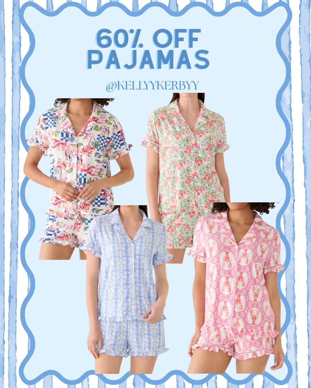 60% off these pajamas, so many great designs. Perfect for gifting also 