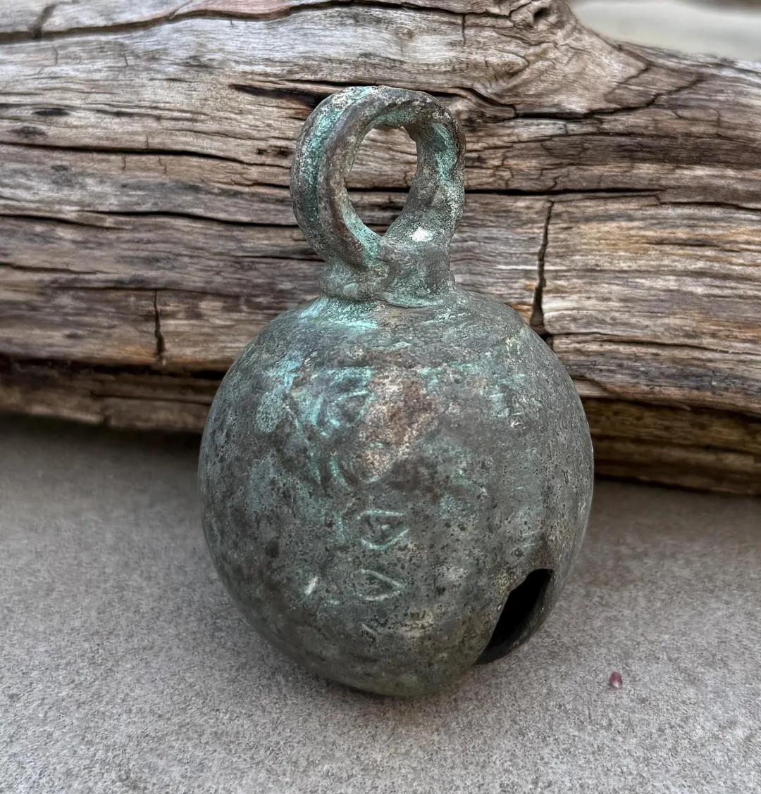 Antique Bronze Animal Bell: Handcrafted Indian Ornament - Etsy | Etsy (US)