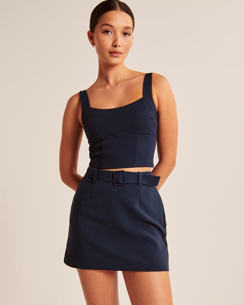 Tailored Corset Set Top | Abercrombie & Fitch (US)