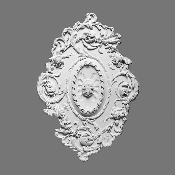 31-5/16 In x 20-5/8 In x 1-3/8 In Foliage and Flowers Primed White Polyurethane Ceiling Medallion | Wayfair North America