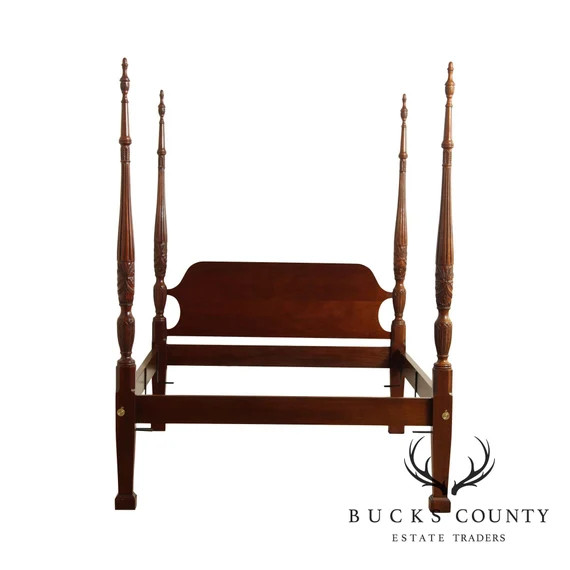 Quality Solid Mahogany Queen Size Rice Carved Poster Bed - Etsy | Etsy (US)