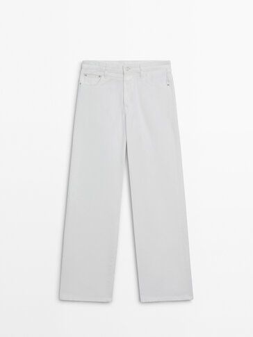 Relaxed-fit high-waist jeans - Massimo Dutti | Massimo Dutti (US)