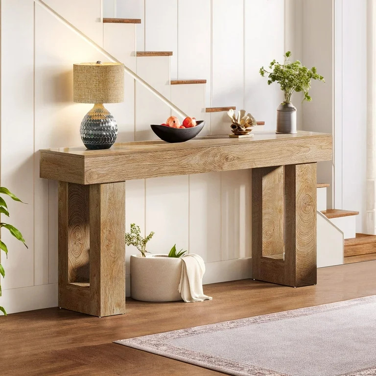 Finihen 63" Console Table, Farmhouse Wooden Sofa Table Entryway Table for Hallway, Entrance, Livi... | Walmart (US)