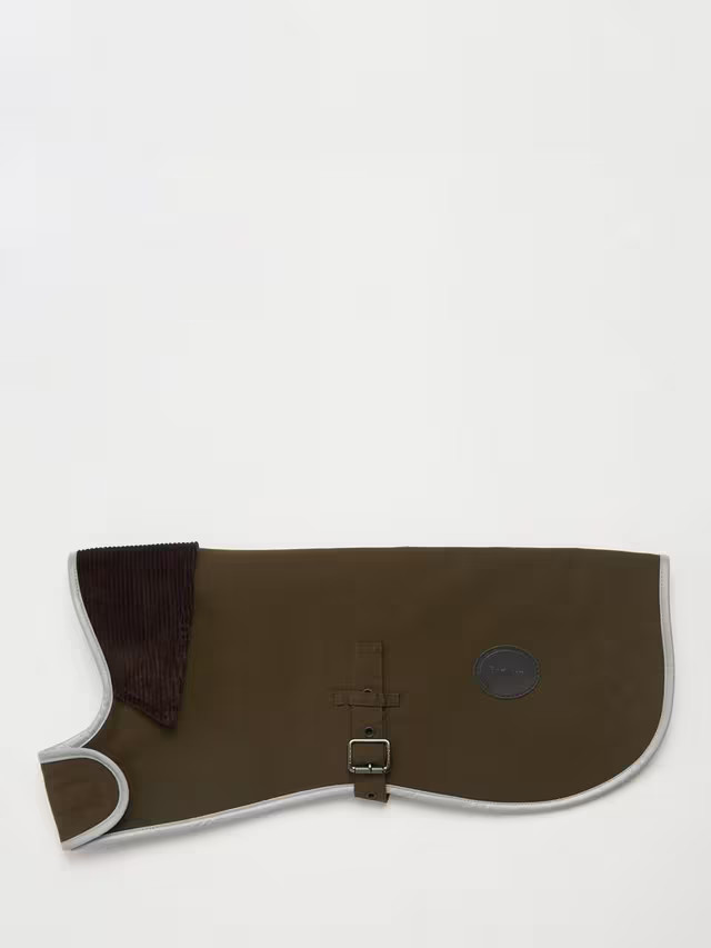 BarbourWaterproof Dog Coat, Olive | John Lewis (UK)