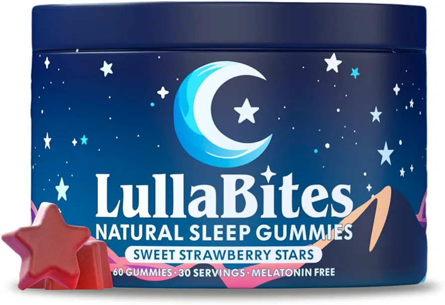 LullaBites Gummies - Made in The USA - Natural Sweet Strawberry Stars Flavor - 30 Servings - Suga... | Amazon (US)