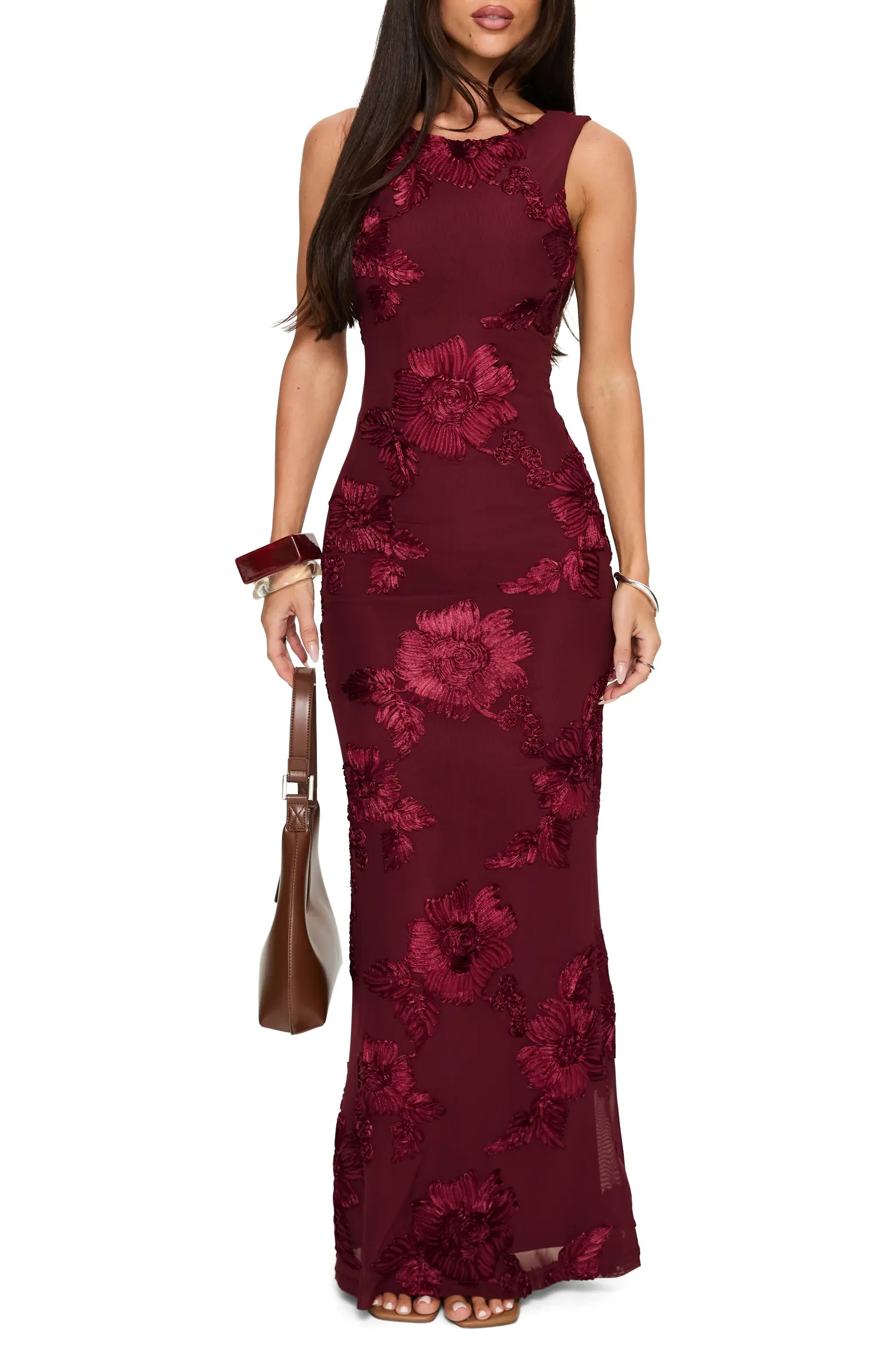 Princess Polly Fionna Floral Sleeveless Maxi Dress (Women) | Nordstrom | Nordstrom