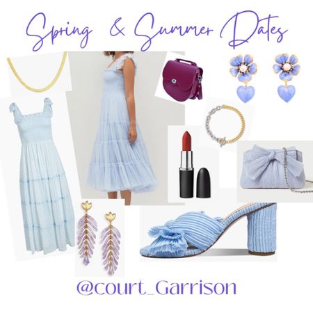Beautiful wedding guest dress, graduation dress,
Spring dress or date night dress. Ruffle & bow detail in a gorgeous light blue. Paired with stunning bow slides, pearled
 clutch purse, Mac cosmetics lipstick and Lauren Hope earrings. The dress is feminine & elegant and purse is so unique. Perhaps a chic travel outfit too? 




Wedding guest
Bridal shower 
Baby shower
Graduation 
Anthro 
Hillhouse 
Uncommon James 
Charlotte Tilbury 
Abercrombie 
House of color winter 
House of color summer 
Wolf & badger




#liketkit #LTKshoecrush #LTKxSephora #LTKxTarget #LTKmidsize #LTKshoecrush #LTKbeauty #LTKshoecrush #LTKmidsize #LTKwedding


#LTKmidsize #LTKparties #LTKxSephora