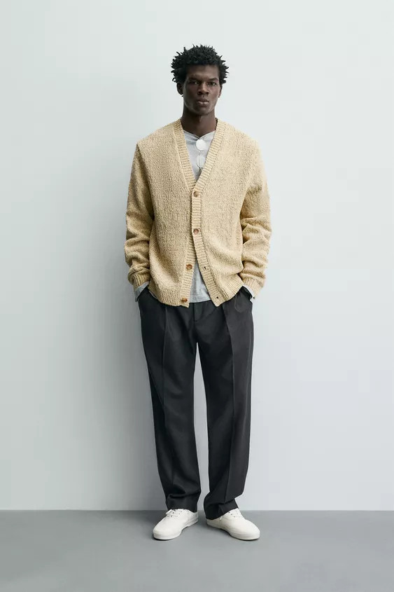 TEXTURED COTTON JUMPER | Zara UK