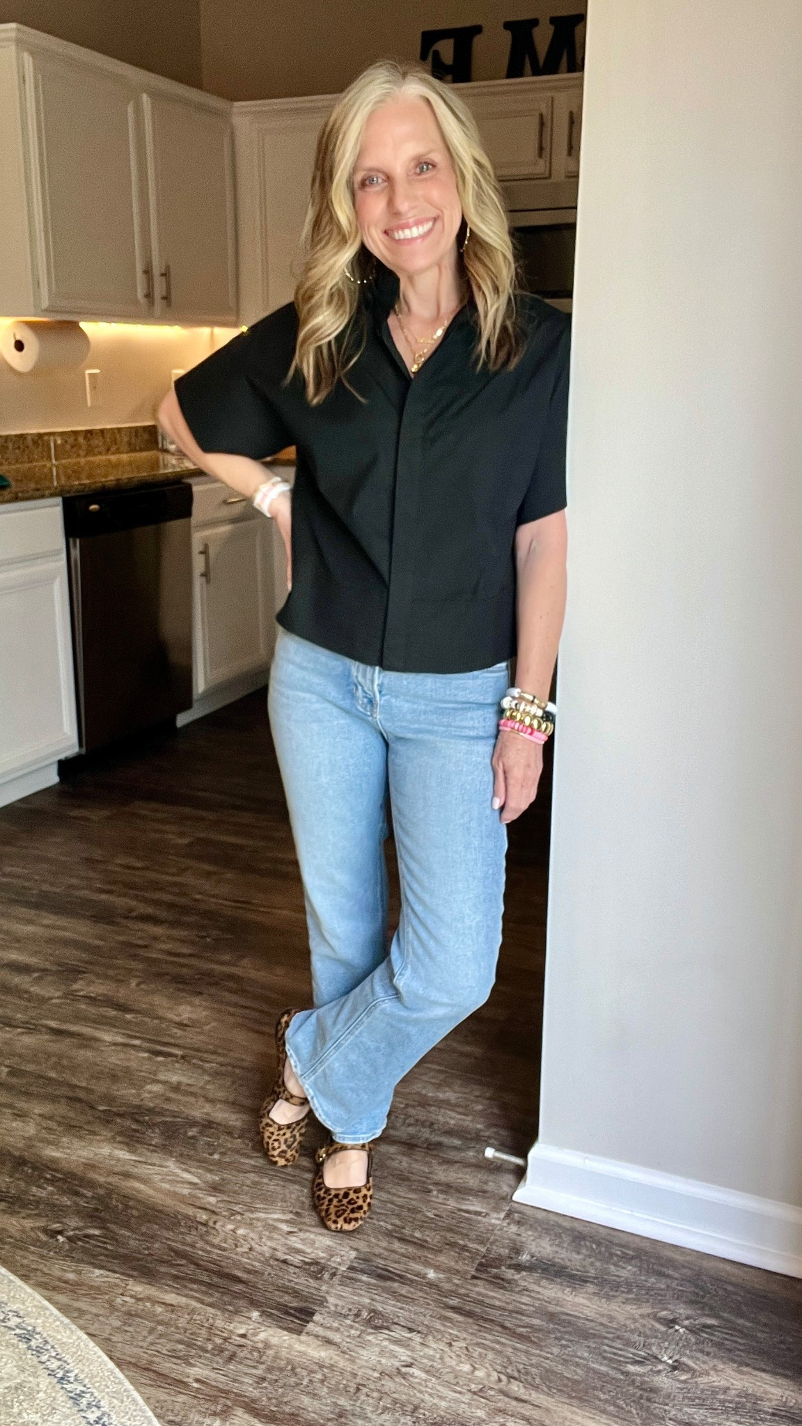 The perfect LBS (little black shirt) 
Wearing XS
Use code COAST15 on jeans (Avara) 

#LTKOver40 #LTKStyleTip