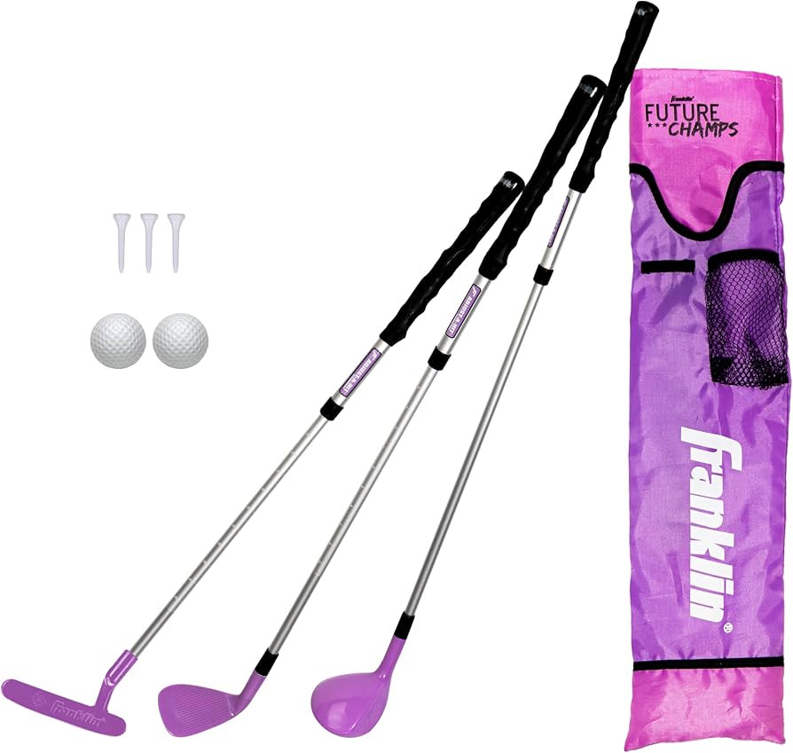 Franklin Sports Golf Set - Youth Adjustable Plastic Golf Club Set - Kids Golf Set with Bag & Ball... | Amazon (US)