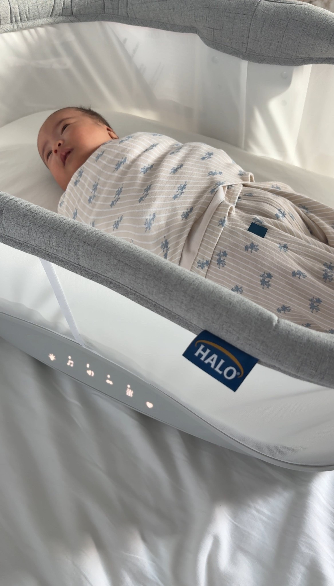 our new smart bassinet! i love that it swivels and the side drops down so i can grab her easily #bassinet #newborn #babyregistry #halosleep 

#LTKBaby #LTKHome #LTKKids