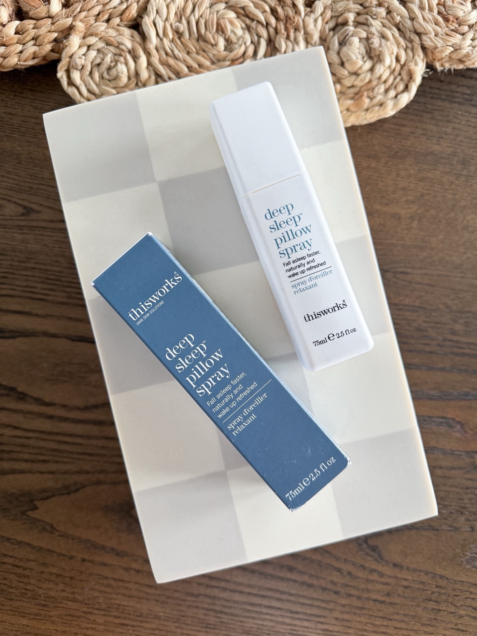 As a busy wife & mama who is always on the go, we use this best-selling deep-sleep spray to help us enjoy a peaceful night's sleep.

It is proven to help you fall asleep faster & feel more refreshed in the morning. The natural award-winning signature blend of lavender, chamomile & vetiver helps calm both mind & body. When we sleep, our skin cells repair damage & remove toxins, making sleep the ultimate beauty secret.

Pillow Spray - Deep Sleep Spray - Pillow Mist - Aesthetic Home - That Girl Products - Healthy Sleep 

#lavender #sleep #pillowspray #aesthetic 

 
