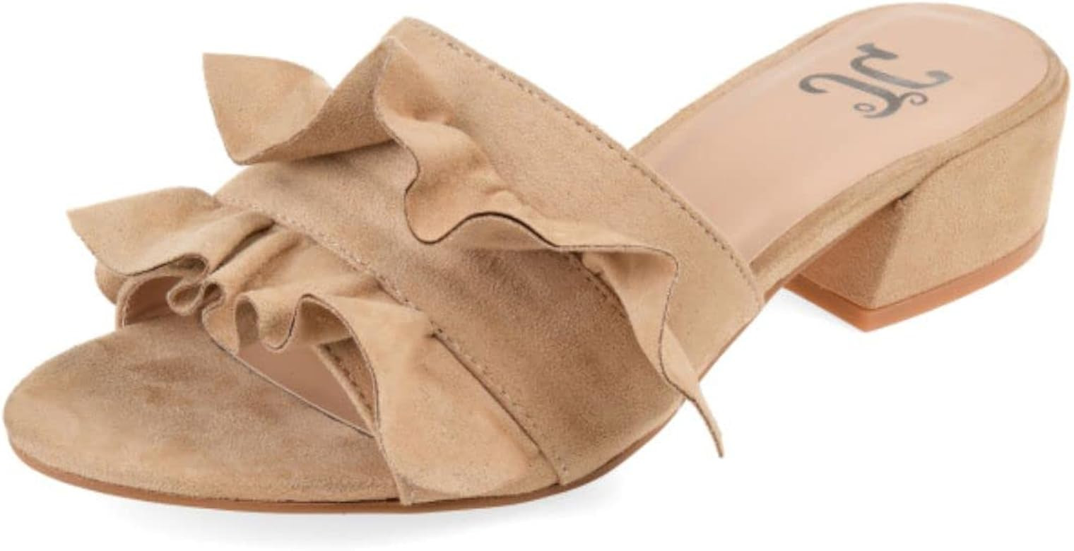 Journee Collection Slide-on Ruffle Mules | Amazon (US)