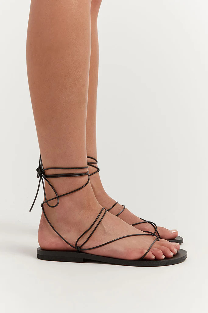 MARIA FARRO AELIA BLACK SANDAL | DISSH