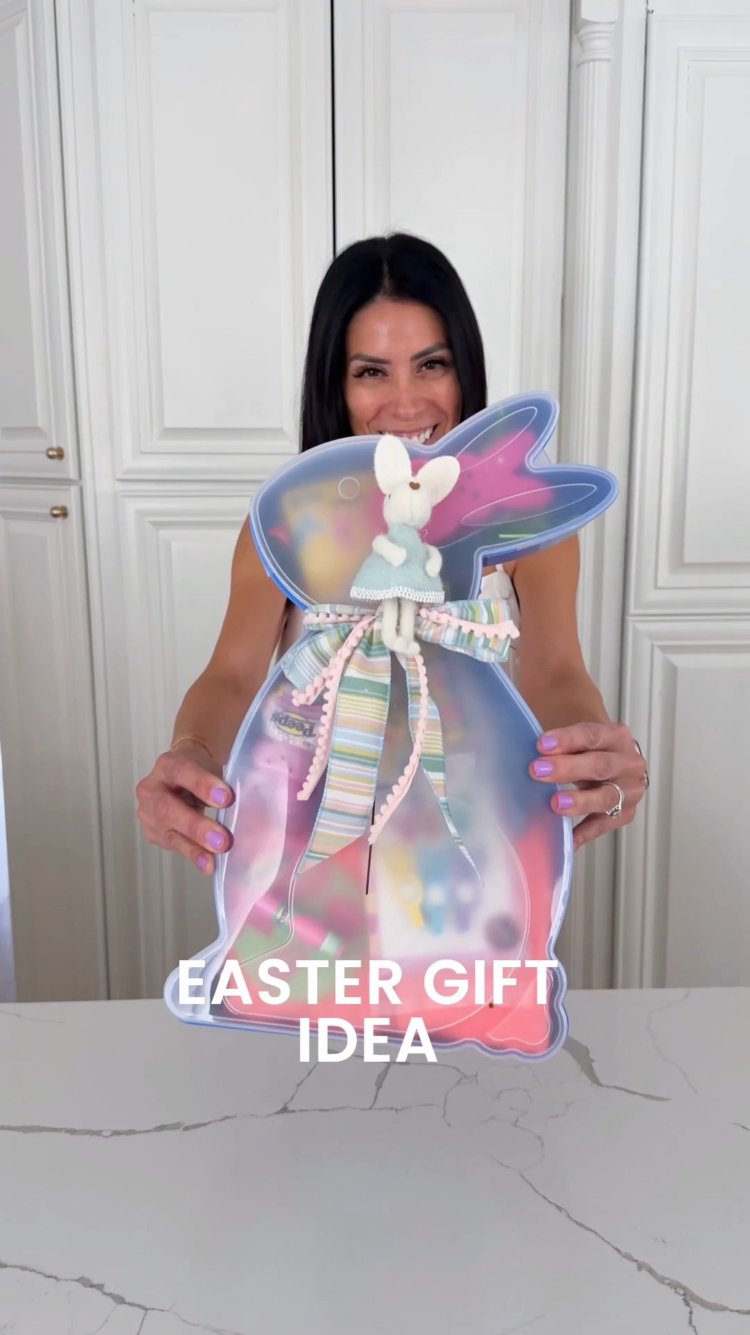 The cutest bunny Easter gift! You ca fill it with whatever you prefer, I love adding some practical items my kids will use like bathing suits! 

#LTKmomlife #LTKKids #LTKHome