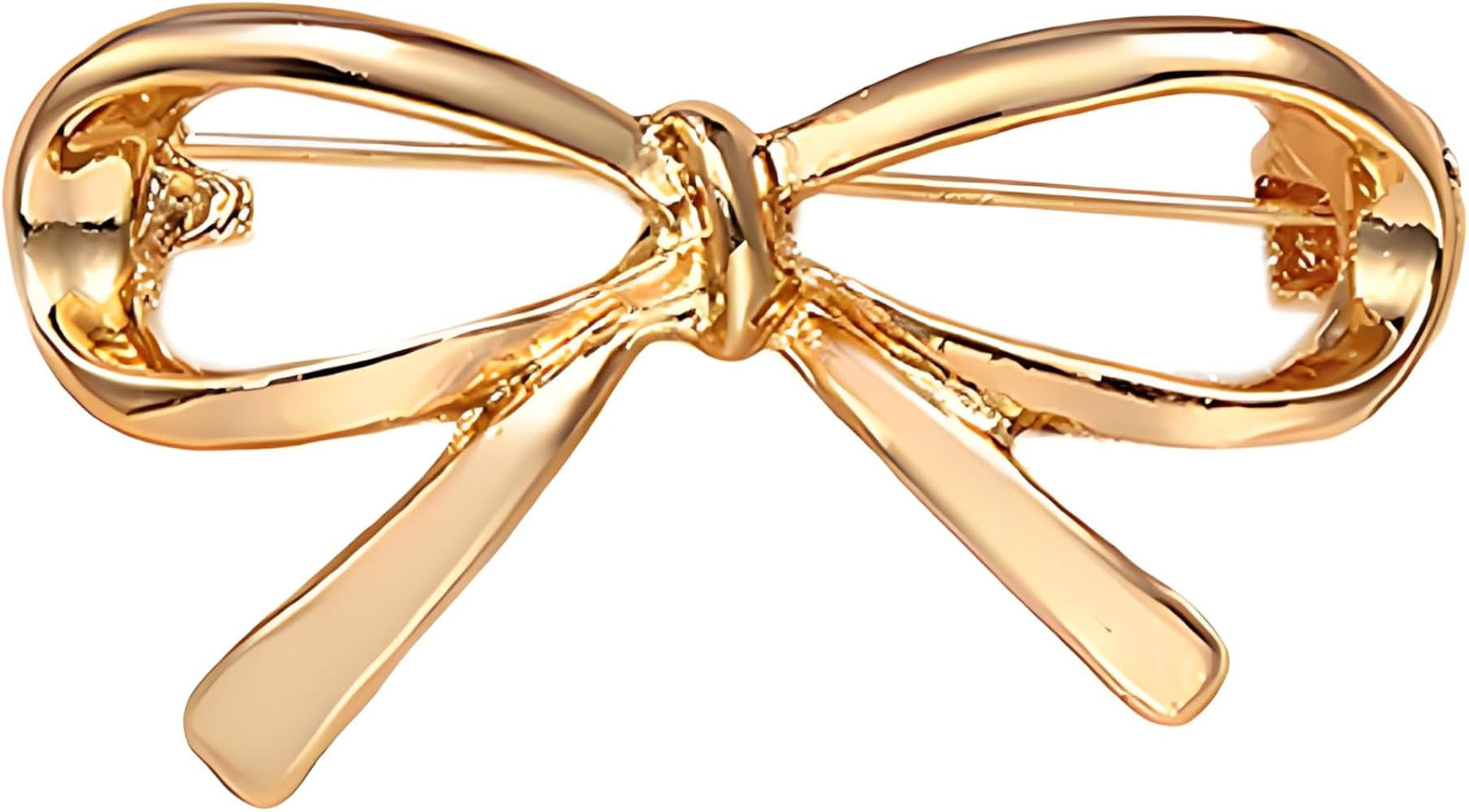 Gold Bow Brooches and Pins for Women Minimalist Knot Ribbon Bowknot Lapel Shawl Pins Badge Clothi... | Amazon (US)