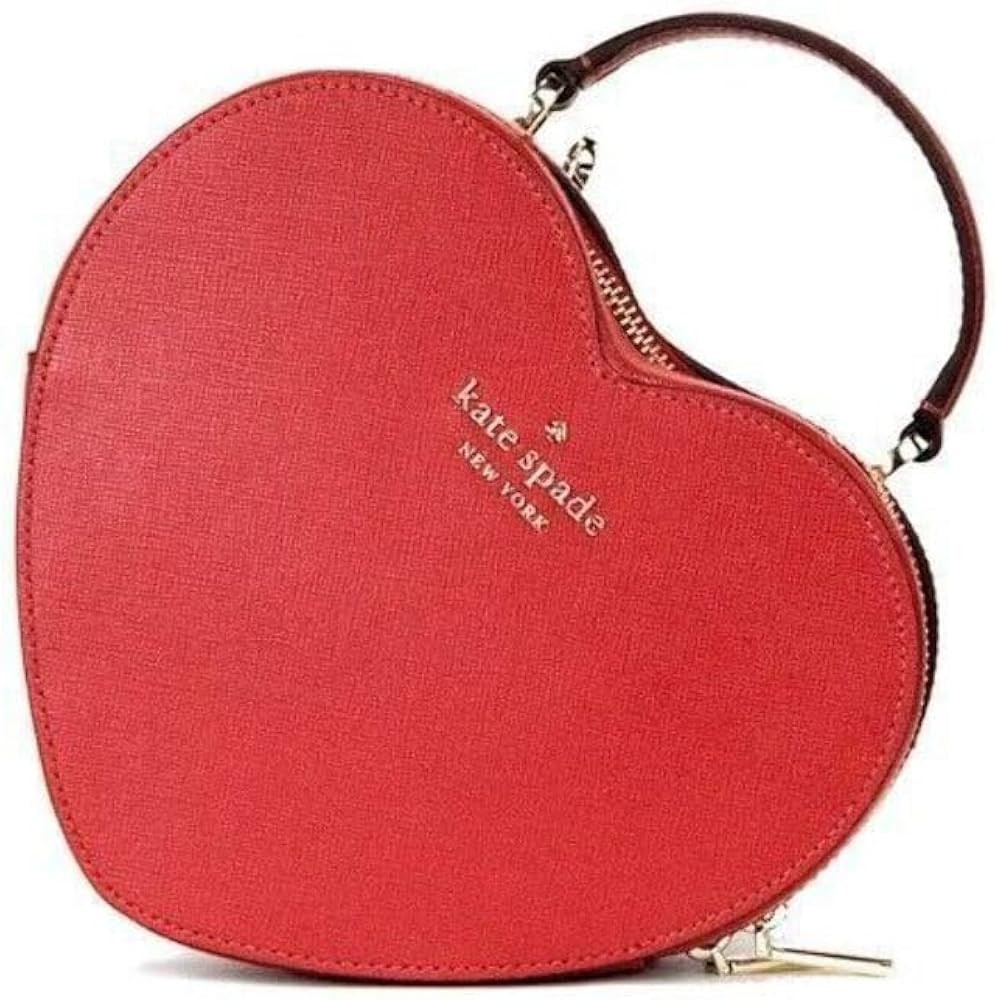 Kate Spade New York Love Shack Heart Purse Crossbody Handbag (Candied Cherry) | Amazon (US)