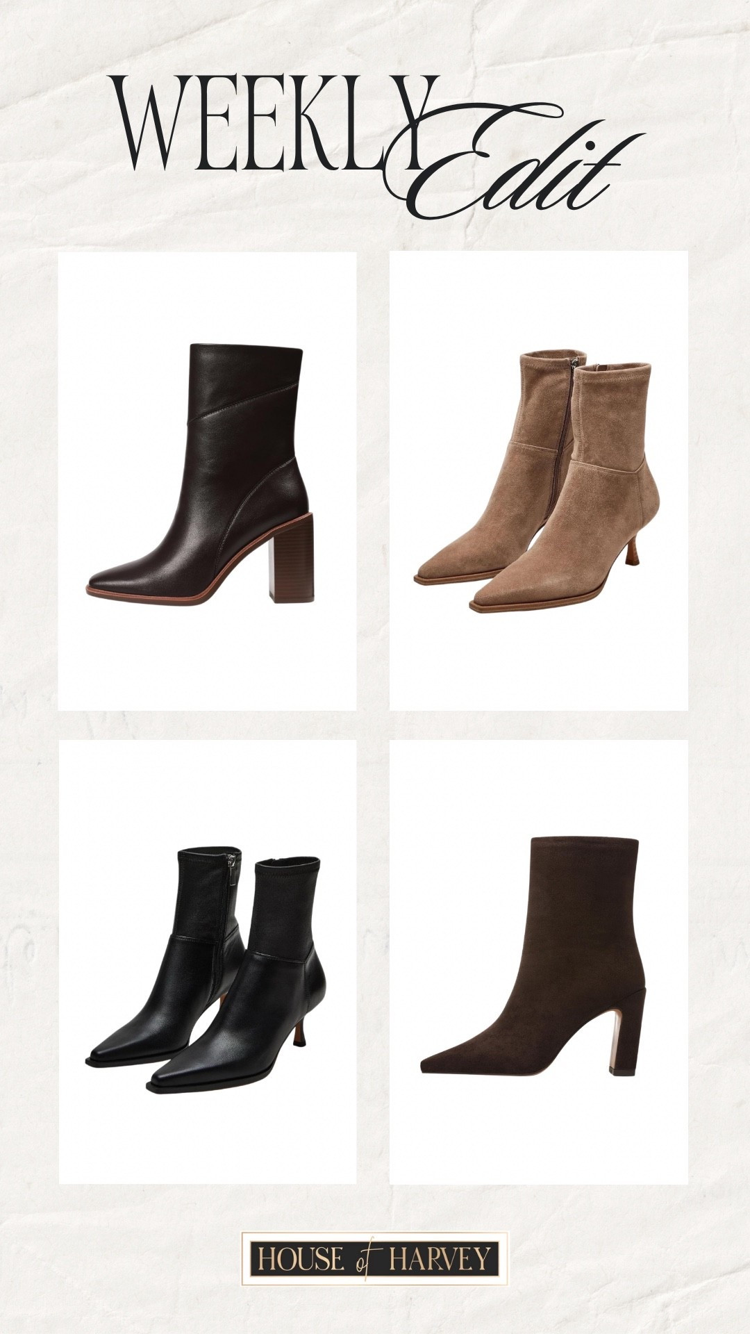 WEEKLY EDIT—This week focuses on styling oversized knits, trench coats, chunky scarves, and tailored blazers together. Everyday basics transform into styled looks when layered with intention. Perfect for that in-between season where warmth meets style. I found the best pieces all on Amazon that embody this style vibe. All of these booties are so chic and under $100. Linked. ⬆️

#ltkcreator #ltkfinds #ltkwatchnow #amazon #amazonfinds #fall #fallshoes #fallboots #fallfashion #falloutfits #suede 

#LTKShoeCrush #LTKootd #LTKStyleTip