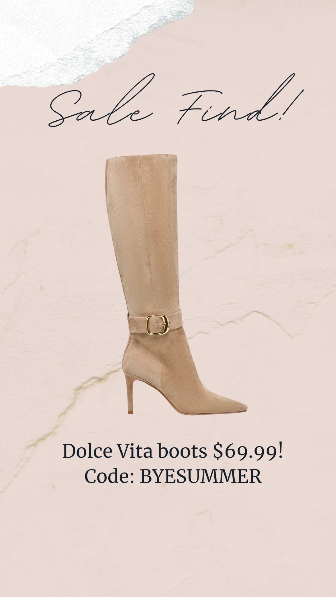 Dolce Vita Sale! Extra sale code: BYESUMMER

Fall boots, knee high boots, dolce vita boots

#LTKSaleAlert #LTKSeasonal #LTKootd